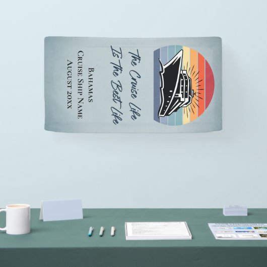 Cruiseschip Bahama's Cabine Stateroom Deur Decor Spandoek (Beurs)