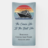 Cruiseschip Bahama's Cabine Stateroom Deur Decor Spandoek (Verticaal)