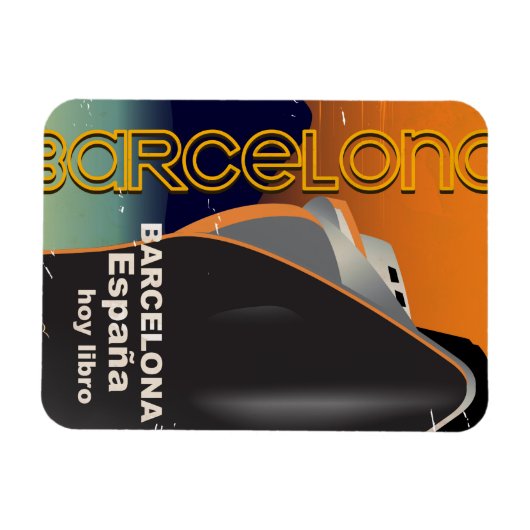 cruiseschip Barcelona Magneet (Horizontaal)