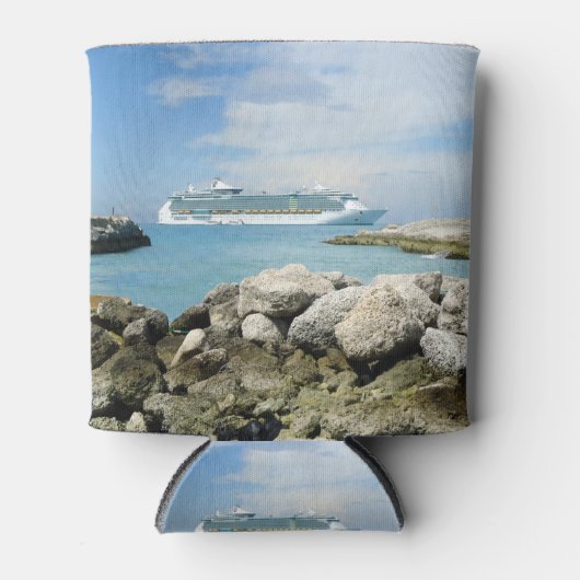 Cruiseschip bij CocoCay Blikjeskoeler (Voorkant)