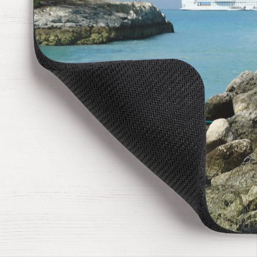 Cruiseschip bij CocoCay MP1 Muismat (Hoek)