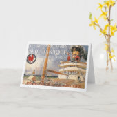  cruiseschip "Bon Vayage Travel" Kaart (Gele Bloem)