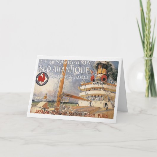  cruiseschip "Bon Vayage Travel" Kaart (Voorkant)