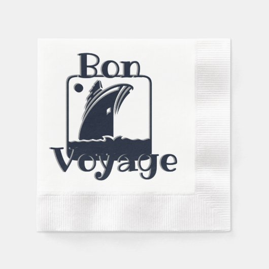 Cruiseschip Bon Voyage Servet (Voorkant)