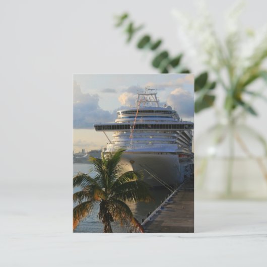 cruiseschip briefkaart (Staand voorkant)