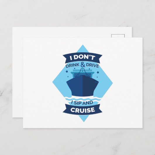 cruiseschip briefkaart (Voorkant / Achterkant)