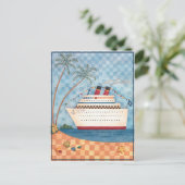 Cruiseschip - Briefkaart (Staand voorkant)