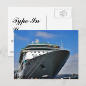 cruiseschip briefkaart (Voorkant / Achterkant)