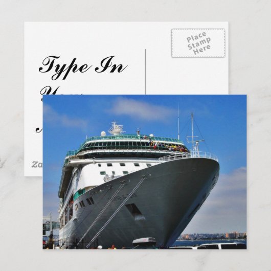 cruiseschip briefkaart (Voorkant / Achterkant)