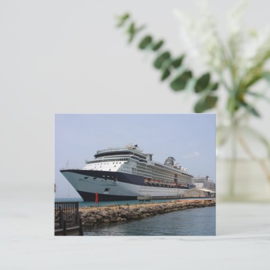 cruiseschip briefkaart (Staand voorkant)