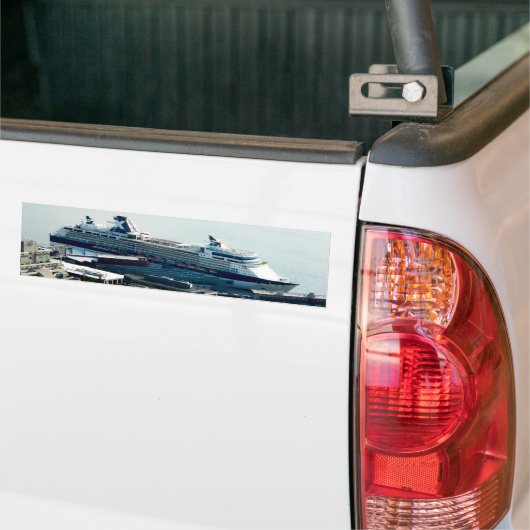cruiseschip bumpersticker (Op Truck)