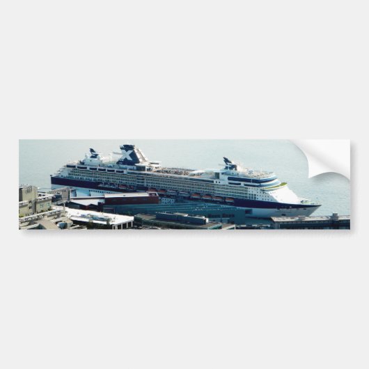cruiseschip bumpersticker (Voorkant)