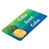 Cruiseschip Cabine deur teken ananas Magneet (Linkerzijde)