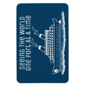 Cruiseschip Cabine Stateroom Deurmarkering Één Hav Magneet (Verticaal)