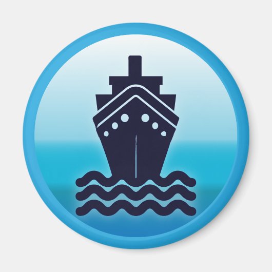 Cruiseschip Cabine Stateroom Deurmarkering Magneet (Voorkant)