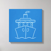 Cruiseschip Canvas Afdruk (Voorkant)