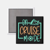 Cruiseschip Cruise Mode op vakantie reizen Magneet (Voorkant / Achterkant)