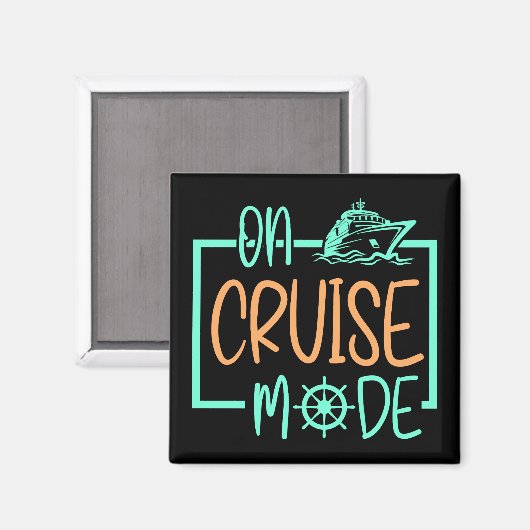 Cruiseschip Cruise Mode op vakantie reizen Magneet (Voorkant / Achterkant)