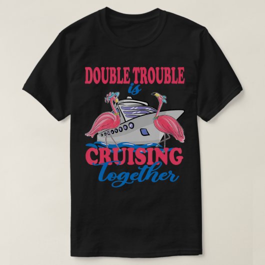 Cruiseschip Cruising Flamingo Lover T-shirt (Design voorkant)