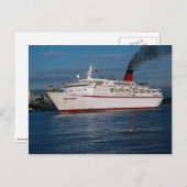 Cruiseschip "Cunard Princess" Briefkaart (Voorkant / Achterkant)
