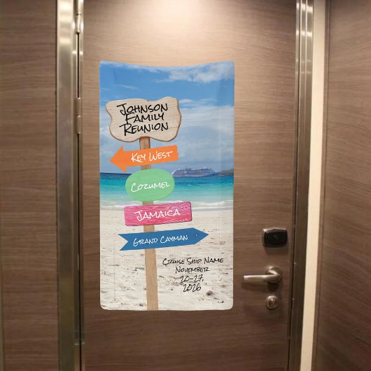 Cruiseschip Decor Custom Cruise Door - 4 Poorten Spandoek
