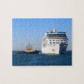 Cruiseschip en sleepboot legpuzzel (Horizontaal)