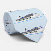 Cruiseschip formele avonden plezier stropdas (Opgerold)