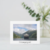 Cruiseschip Geirangerfjord briefkaart Noorwegen (Staand voorkant)