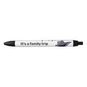 Cruiseschip Gepersonaliseerde Familie Tip Custom G Zwarte Inkt Pen (Voorkant)