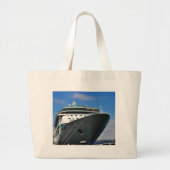 cruiseschip grote tote bag (Voorkant)