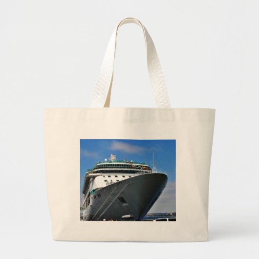cruiseschip grote tote bag (Voorkant)