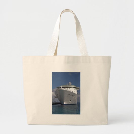 cruiseschip grote tote bag (Voorkant)