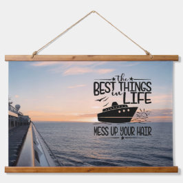 cruiseschip hangend wandkleed