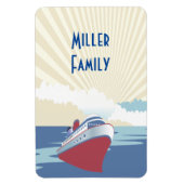  Cruiseschip Illustratie cabine deurmarkering Magneet (Verticaal)