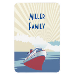  Cruiseschip Illustratie cabine deurmarkering Magneet