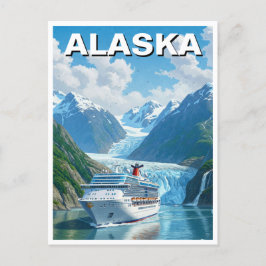 Cruiseschip in Alaska Reizen Briefkaart