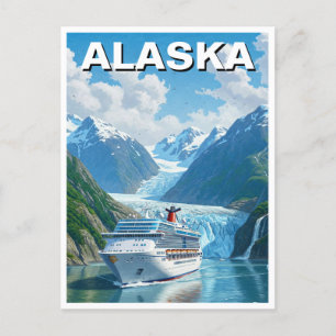 Cruiseschip in Alaska Reizen Briefkaart