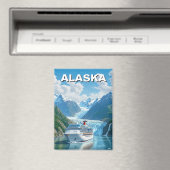 Cruiseschip in Alaska Reizen Magneet (Insitu (Vaatwasser))