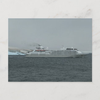 Cruiseschip in Antarctica Briefkaart