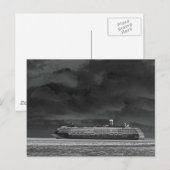 Cruiseschip in de haven briefkaart (Voorkant / Achterkant)