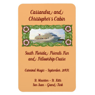 Cruiseschip in een Lijst met vuursteentje Magneet