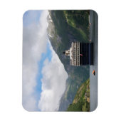 Cruiseschip in Geirangerfjord rechthoekige magneet (Verticaal)
