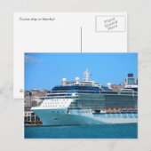 Cruiseschip in het Briefkaart Istanbul (Voorkant / Achterkant)