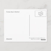 Cruiseschip in het Briefkaart Istanbul (Achterkant)