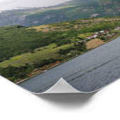 Cruiseschip in het poster Geirangerfjord (Hoek)