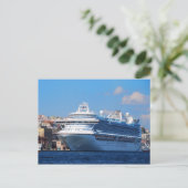 Cruiseschip in Istanbul, Briefkaart 2012 (Staand voorkant)