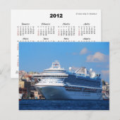 Cruiseschip in Istanbul, Briefkaart 2012 (Voorkant / Achterkant)