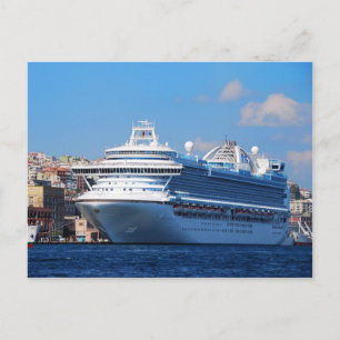 Cruiseschip in Istanbul, Briefkaart 2012
