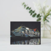cruiseschip in Nassau, Bahama's Briefkaart (Staand voorkant)