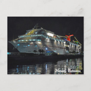 cruiseschip in Nassau, Bahama's Briefkaart